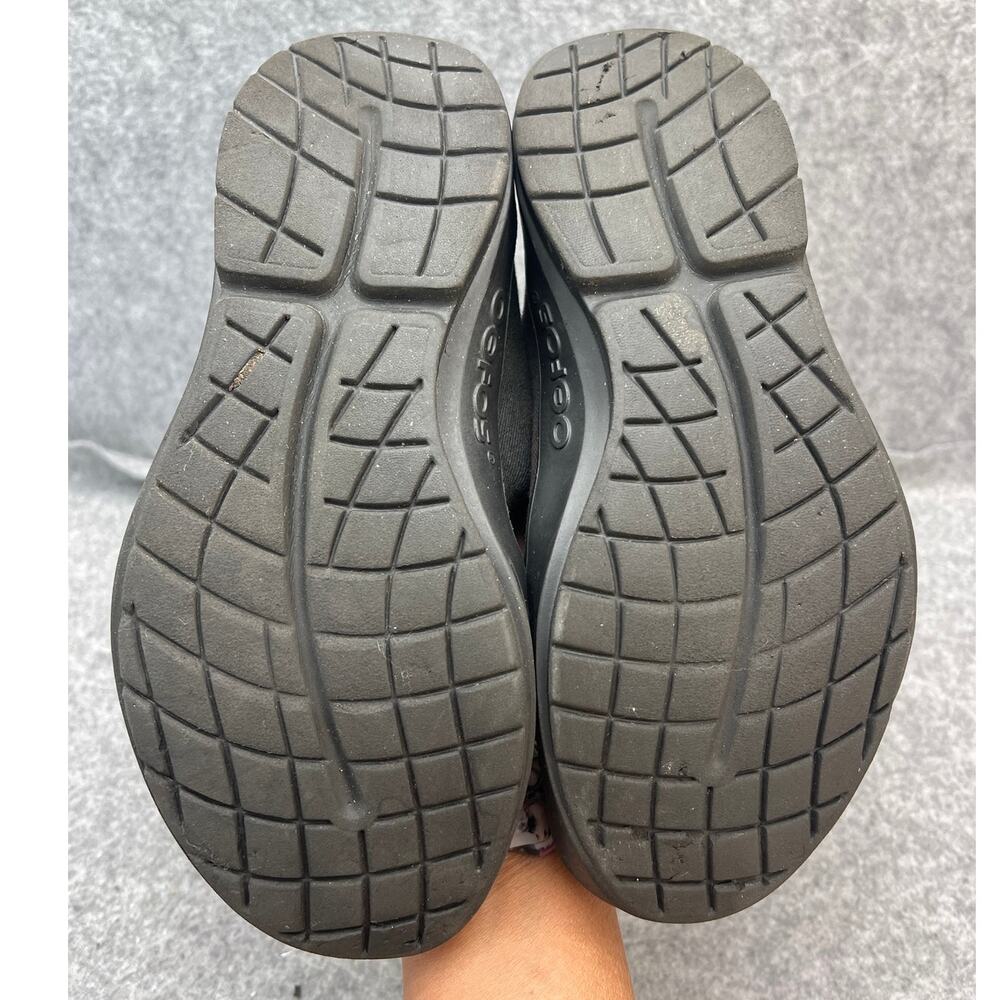 OOFOS OOmg eeZee Black Slip On Low Recovery Shoe Thick Sole Sneaker Women 9.5 - Picture 8 of 8